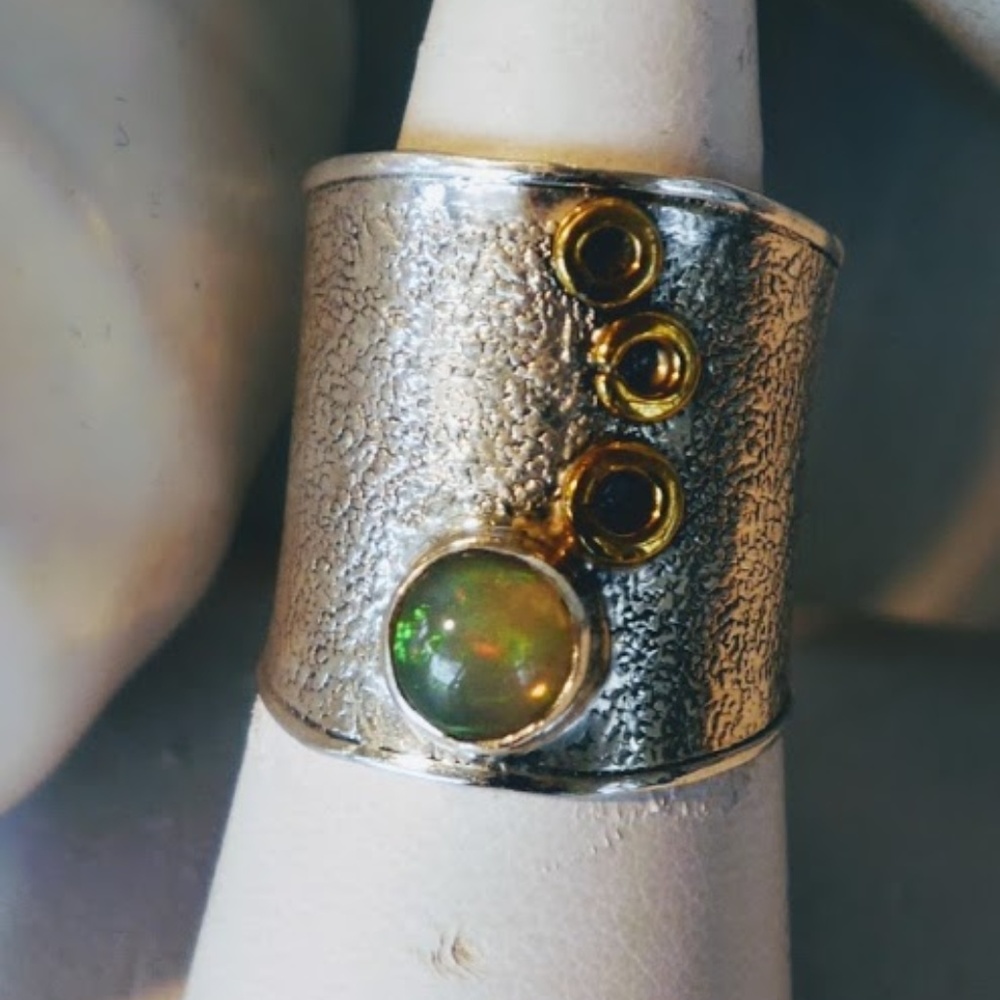 Moonstone and Silver Ring